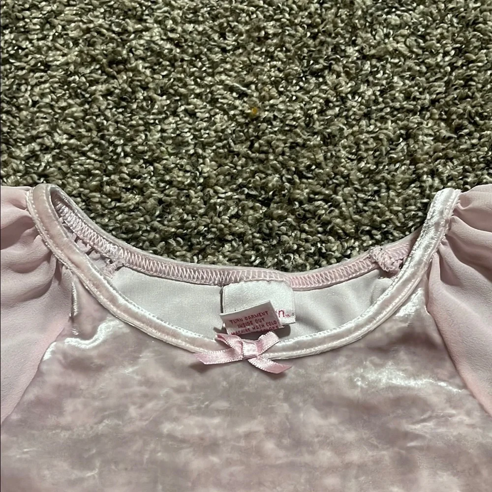 Xhilaration Light Pink Velvet Ballet Dance Costume